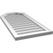Ekena Millwork Octagonal Top Surface Mount PVC Gable Vent w/ 2"W x 1-1/2"P Brickmould Frame, 18"W x 38"H GVPOT18X3802SN - alternate 4
